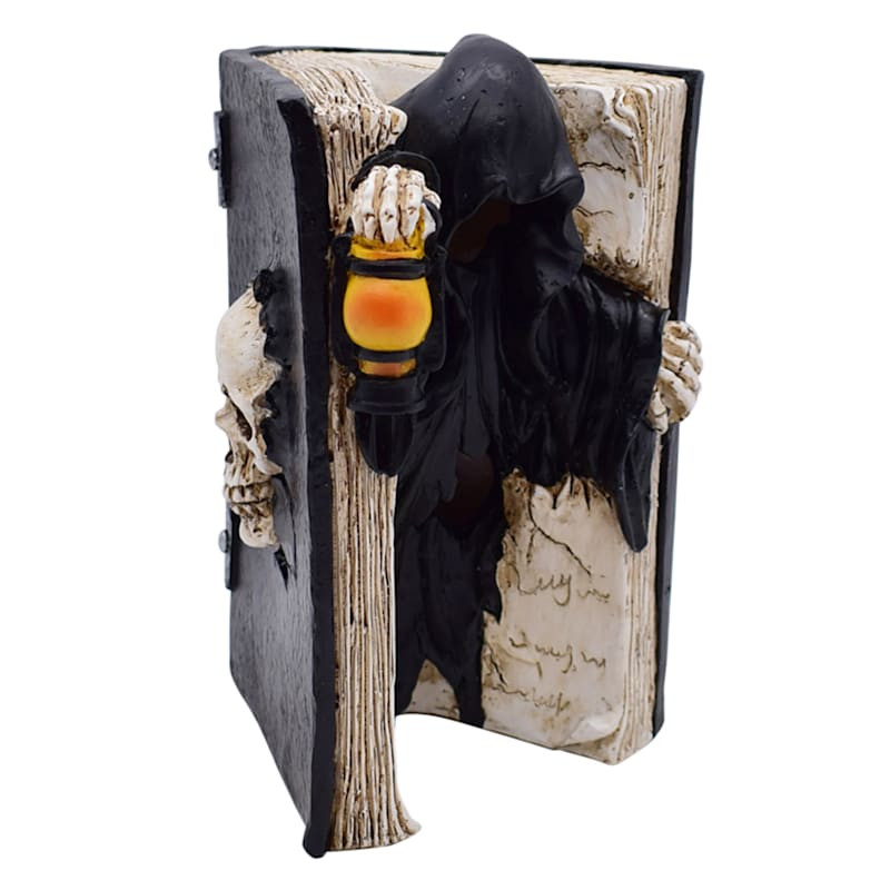 Southern Gothic LED Deathbook Halloween Table Decor, 7.3" | At Home