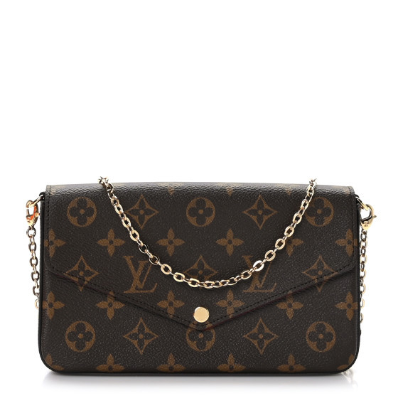 Monogram Pochette Felicie Chain Wallet Fuchsia | FASHIONPHILE (US)