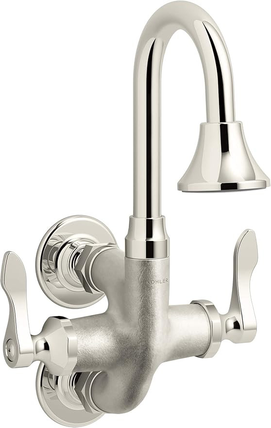 KOHLER K-730T70-4AJR-SR Bowe Cannock Triton Commercial Faucet, 1.2 GPM, Bright Nickel | Amazon (US)