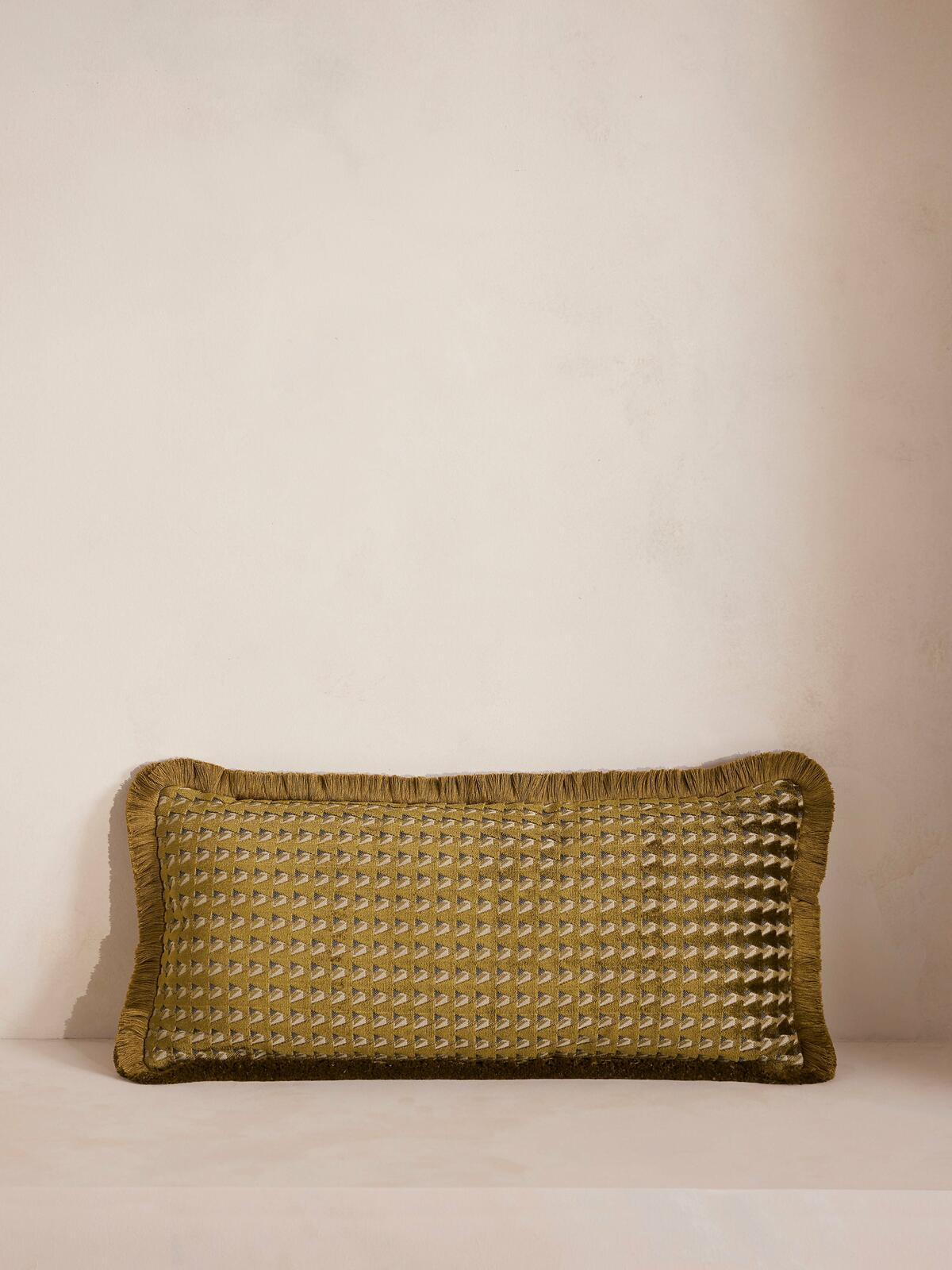 Charis Oblong Cushion, Ochre - Soho Home | Soho Home Ltd