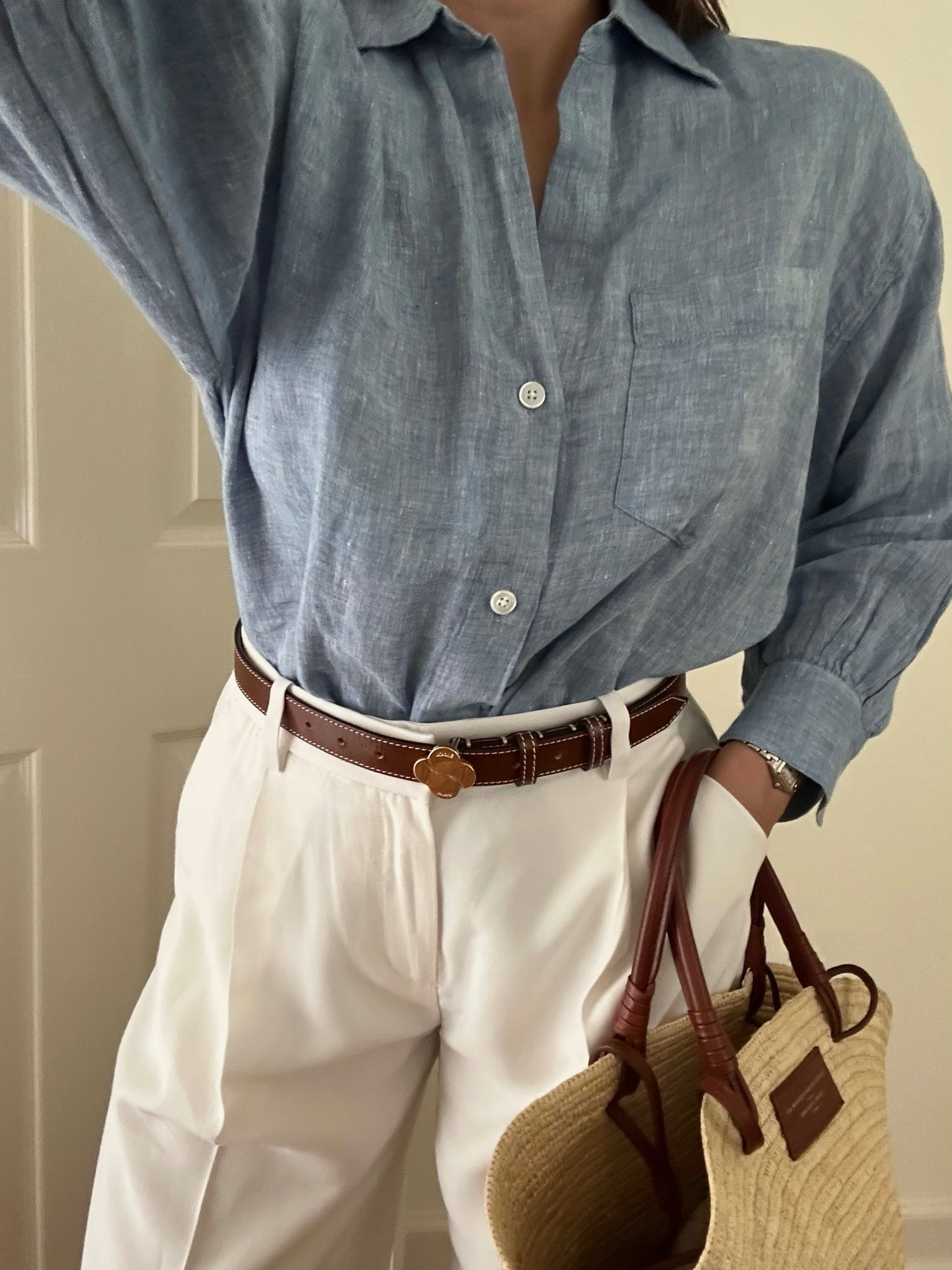 Linen shirt, Bermuda shorts, summer outfit, raffia tote bag




#LTKSummerEdit #LTKStyleTip