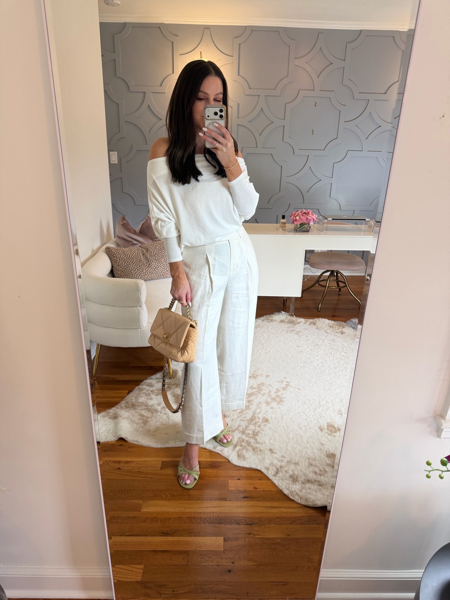 OUTFIT IDEA: A chic evening outfit for summer! This top can be worn so many ways! Size down one. And these pants are excellent. True to size!

#LTKootd #LTKOver40