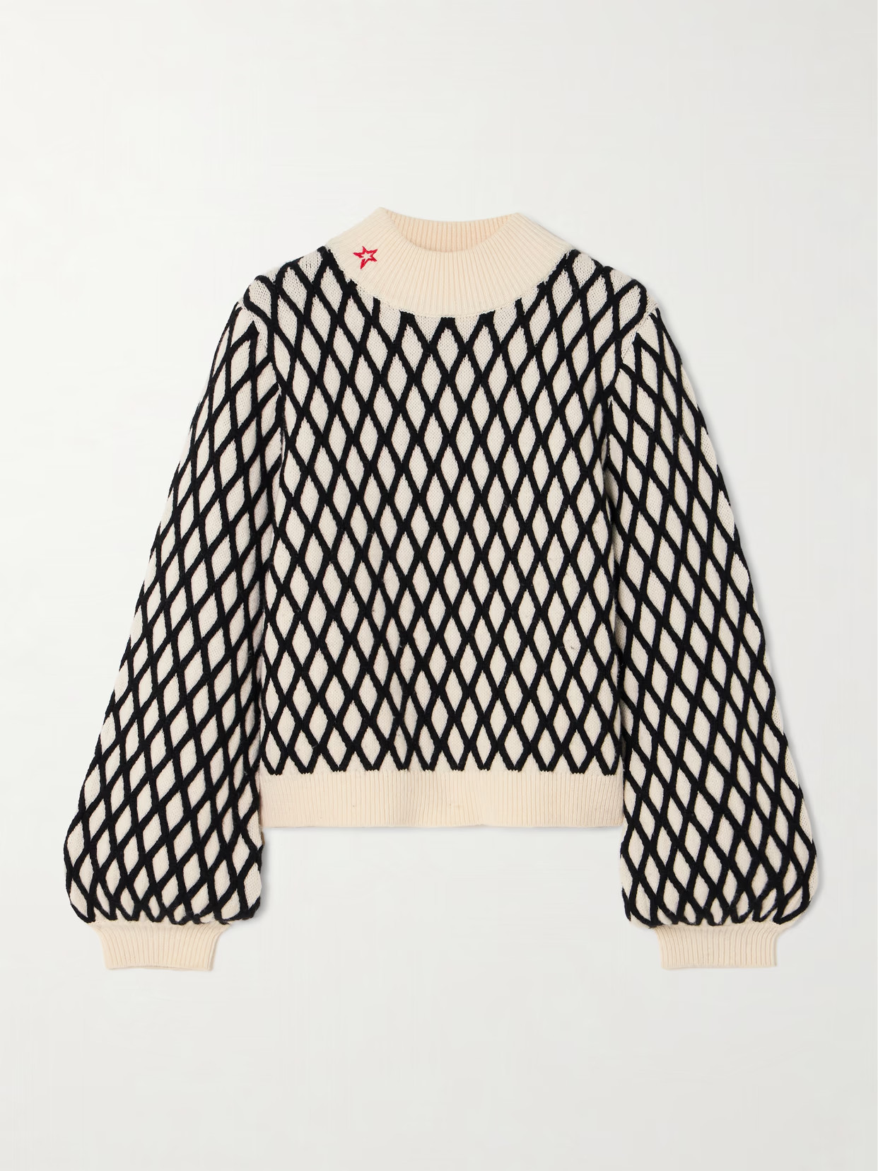 Perfect Moment - Carving Air Wool And Cashmere-blend Jacquard Sweater - Cream | NET-A-PORTER (US)