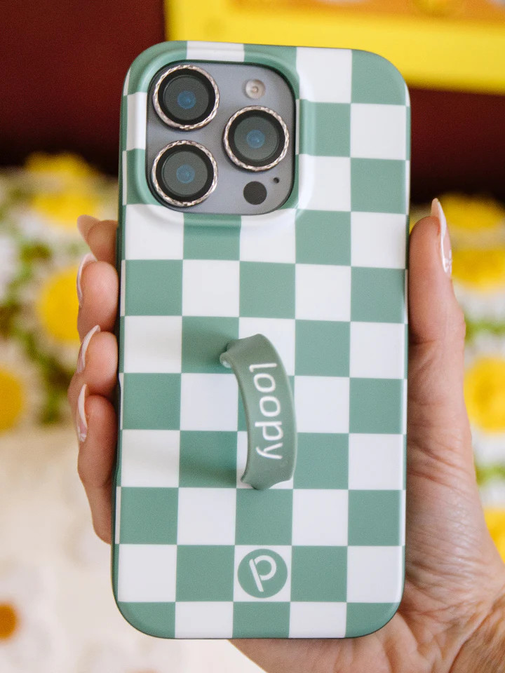 Loopy Cases - Green Checkered | Loopy Cases