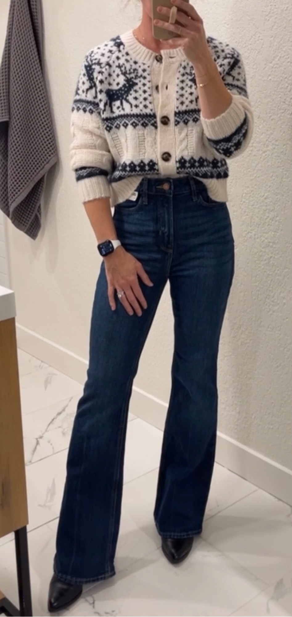 Run for this sale! 50% off right now. Wearing size 0 in the denim and XS in the sweater - more fit details in my IG stories & my Old Navy highlight reel. 

Sorry for the low res screenshot but the sale is 🌶️ HOT 🌶️

#LTKfindsunder50 #LTKVideo #LTKsalealert