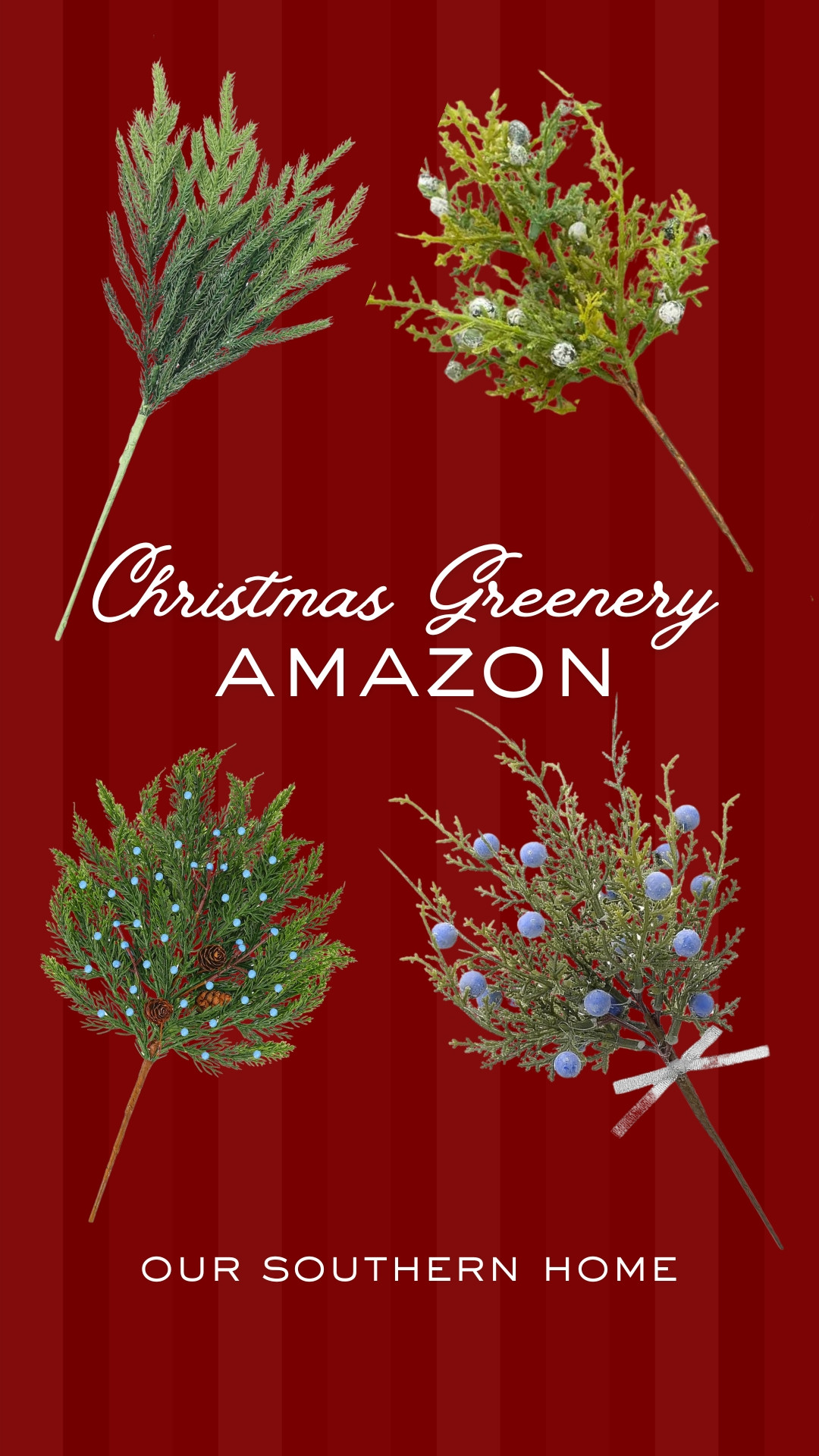 Add a touch of holiday cheer to your home with our selection of artificial greenery. These branches are perfect for wreaths, garlands, and more. These are the exact ones that I have added this year. #christmasdecor #homedecor 

 

#LTKHoliday #LTKSeasonal #LTKHome