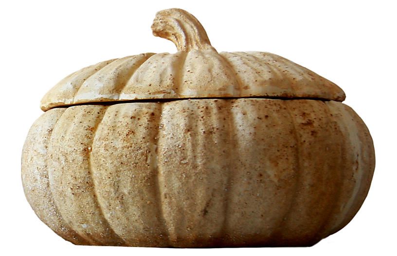 13" Pumpkin Planter, Pompeii | One Kings Lane