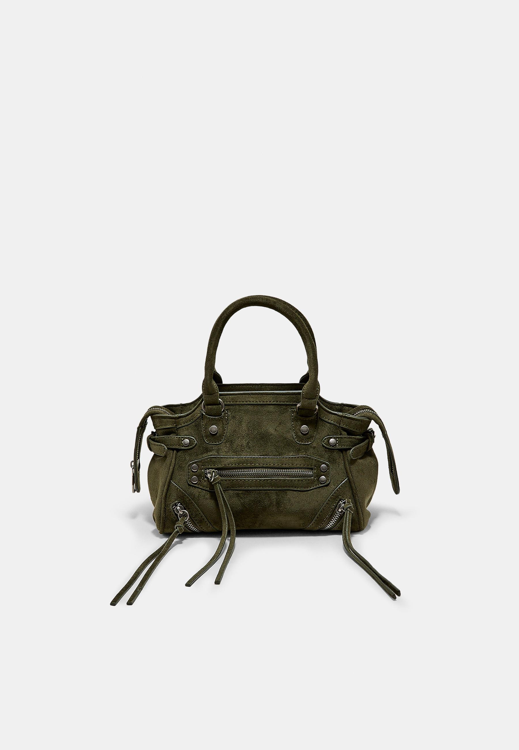 Studded city bag with zip pullers - Women's fashion | Stradivarius United Kingdom | Stradivarius (UK)
