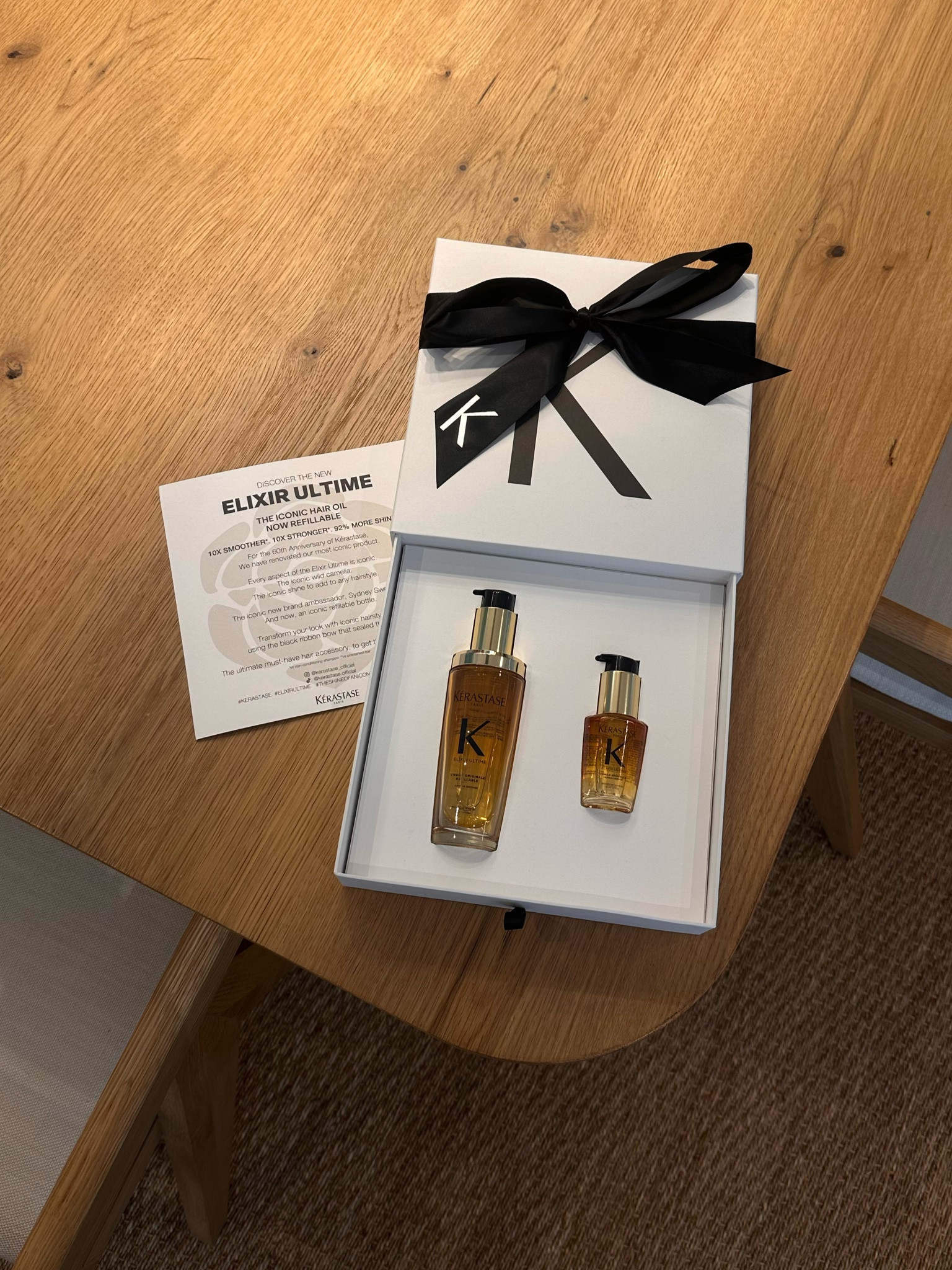 SOOO excited. Just got in the new elixir oil from kerastase !!! 10x smoother , 10x stronger , 92% more shineeeee! Now refillable :) 

#LTKFindsUnder50 #LTKBeauty #LTKU