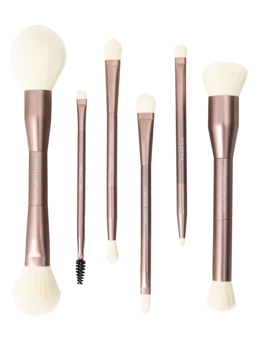 Sustainable Luxury 6-Piece Dual-Ended Makeup Brush Set | Saks Fifth Avenue