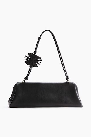 H & M - Schultertasche mit Pompon - Schwarz | H&M (DE, AT, CH, NL, FI)
