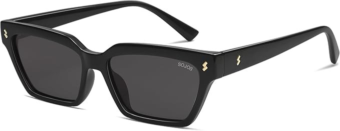SOJOS Trendy Polarized Sunglasses Womens Men Retro Vintage 90s Cute Cat Eye Narrow Sun Glasses SJ... | Amazon (US)