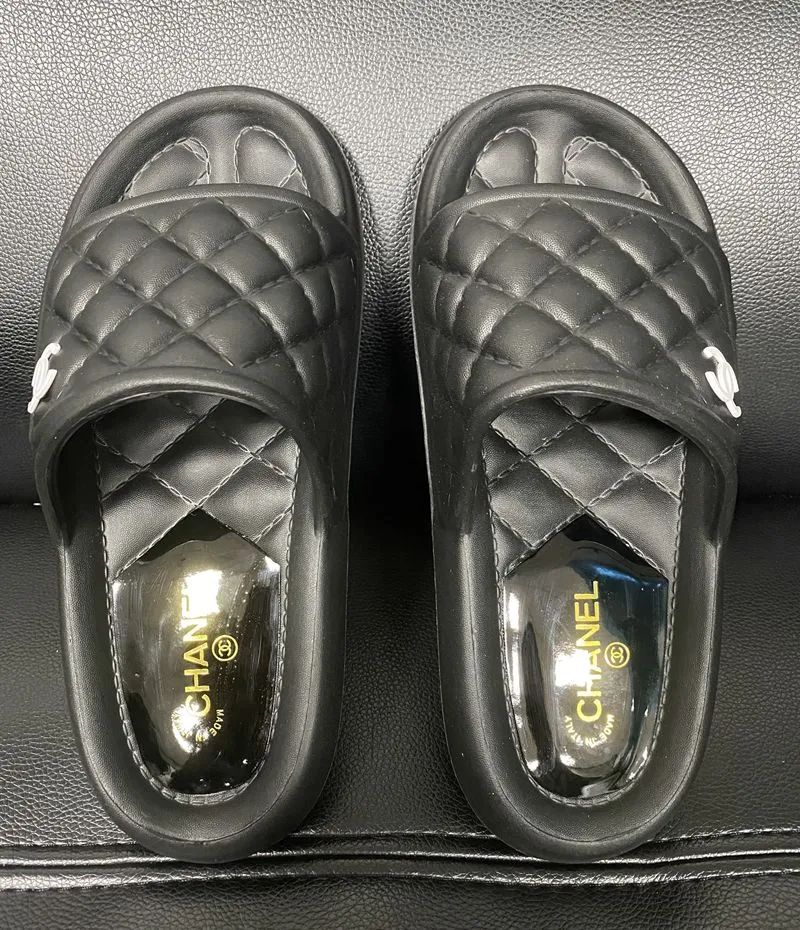 Chanel Dupe Multicolor Flat Slippers Sandals With Lady Fashion Beach Slides 35 40 From Himo_ebike... | DHGate
