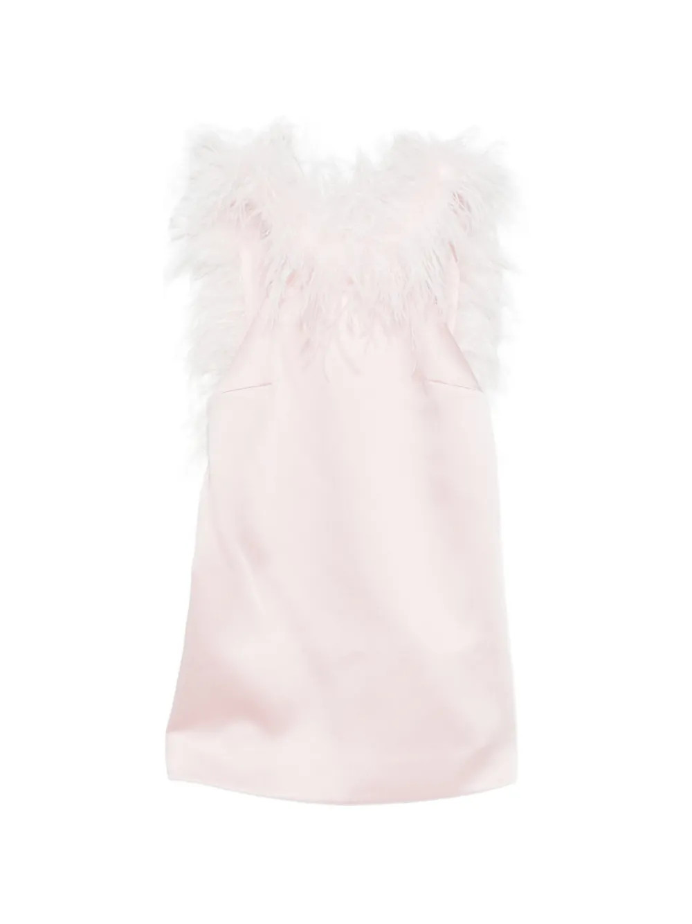 Retrofetefeather-detail mini dress | Farfetch Global