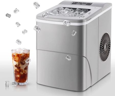 Electactic Ice Maker Countertop Portable Ice Maker Machine Self-Cleaning 30lbs/5Mins/24Hrs 2 Mode Ice Machine Counter Ice Maker with Scoop&Basket for Home/Office/Bar/RV Use

#LTKGiftGuide #LTKU #LTKFind