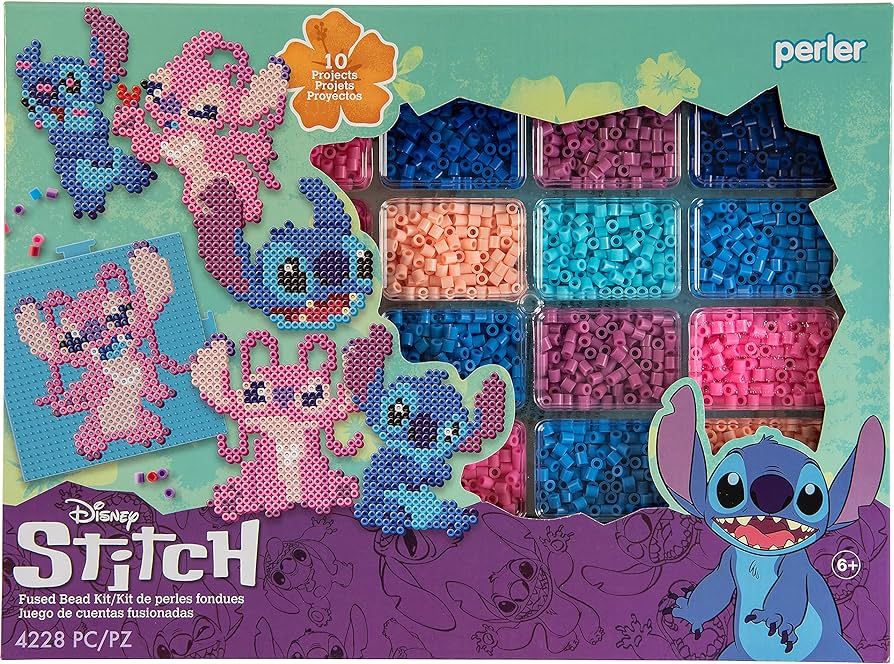 Perler Disney Stitch Kid's Crafts, Pattern Sizes Vary, Multicolor 4429 | Amazon (US)