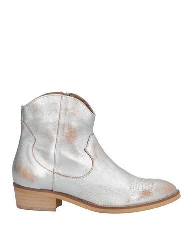 Soignè Woman Ankle boots Silver Size 7 Goat skin | YOOX (US)