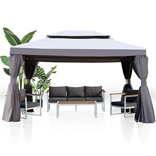 Grand Patio 10x13 Gazebo for Patios Outdoor Gazebo with Mosquito Netting and Curtains Outdoor Privac | Amazon (US)