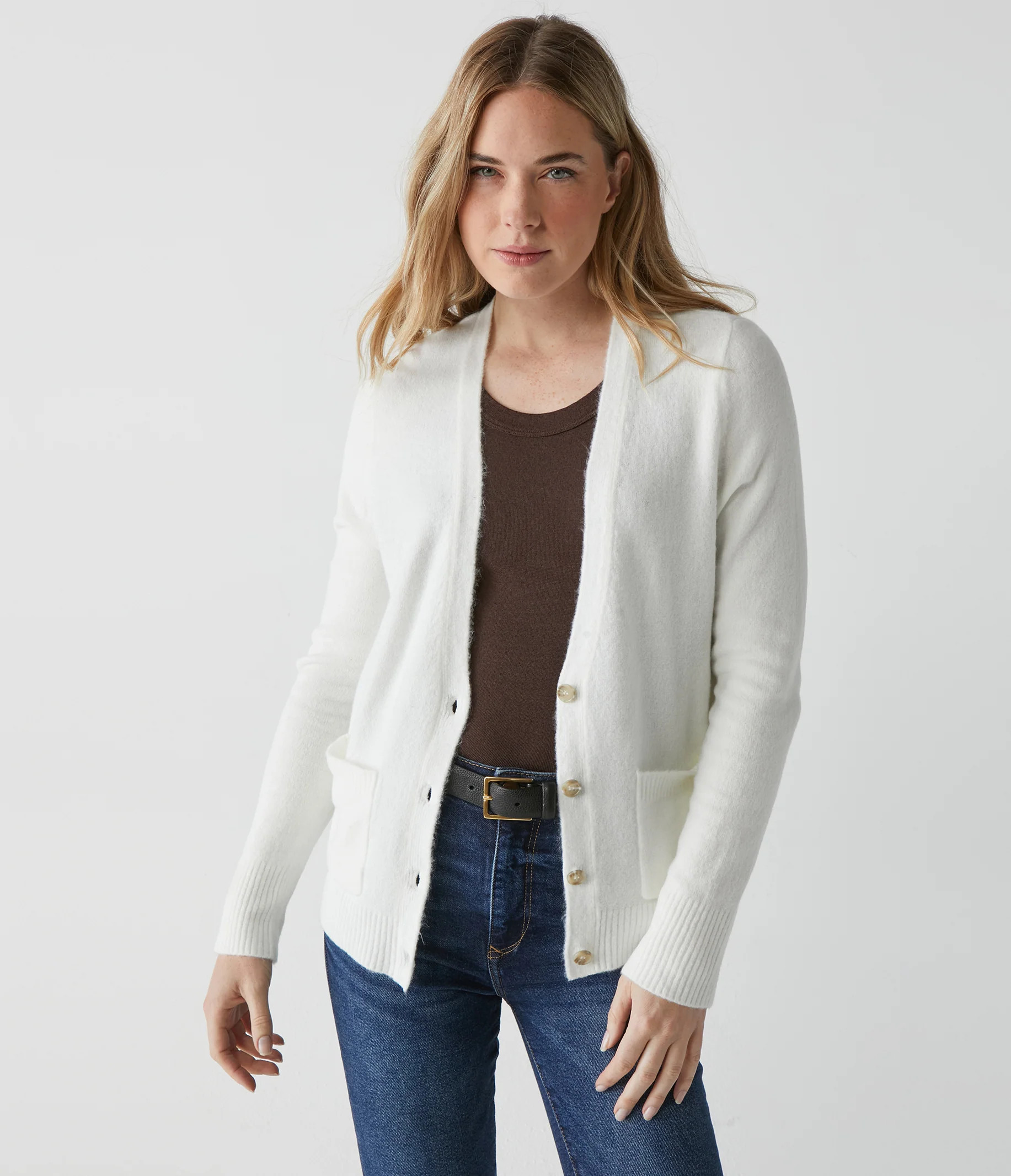 Iggy Button Front Cardigan | MichaelStars.com