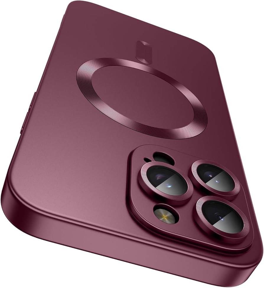 Magnetic for iPhone 16 Pro Case [Compatible with MagSafe][Built-in Camera Lens Protector] Slim So... | Amazon (US)