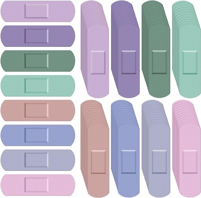 Weewooday Kids Bandages Colorful Flexible Bandages Bulk Teachers Students Assorted Macaron Colors... | Amazon (US)
