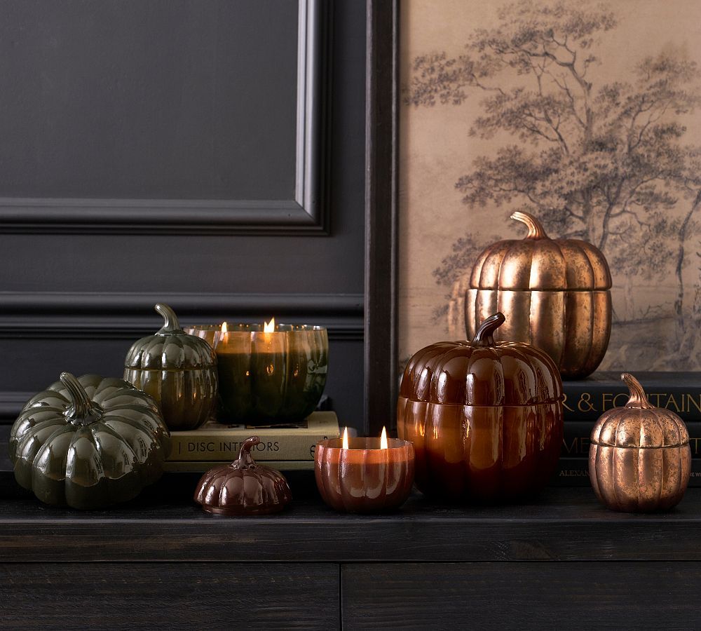 Figural Pumpkin Candle | Pottery Barn (US)