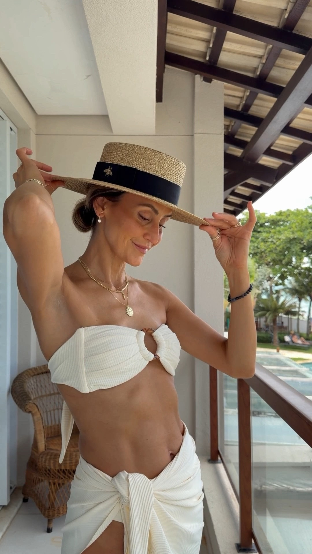 Two bathing suits I wear summer after summer and never fail me! 

A little reminder that timeless always wins. ☀️

These two swim looks have earned permanent spots in my vacation wardrobe. Easy, flattering, and the kind of pieces I reach for year after year.

Finished with my favorite Gucci hat, Prada woven tote, and simple jewelry…
Comment BEACH for links 🐚✨

#LTKootd #LTKgrwm #LTKOver40
