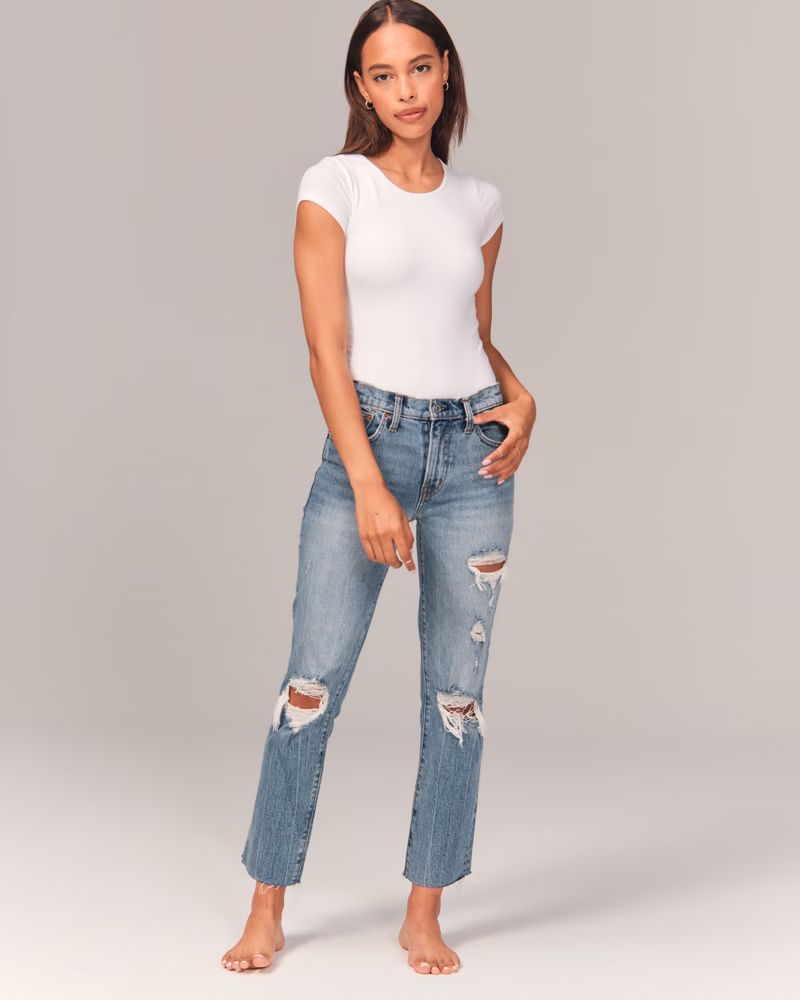 Women's Mid Rise Boyfriend Jeans | Women's Up to 30% Off Select Styles | Abercrombie.com | Abercrombie & Fitch (US)