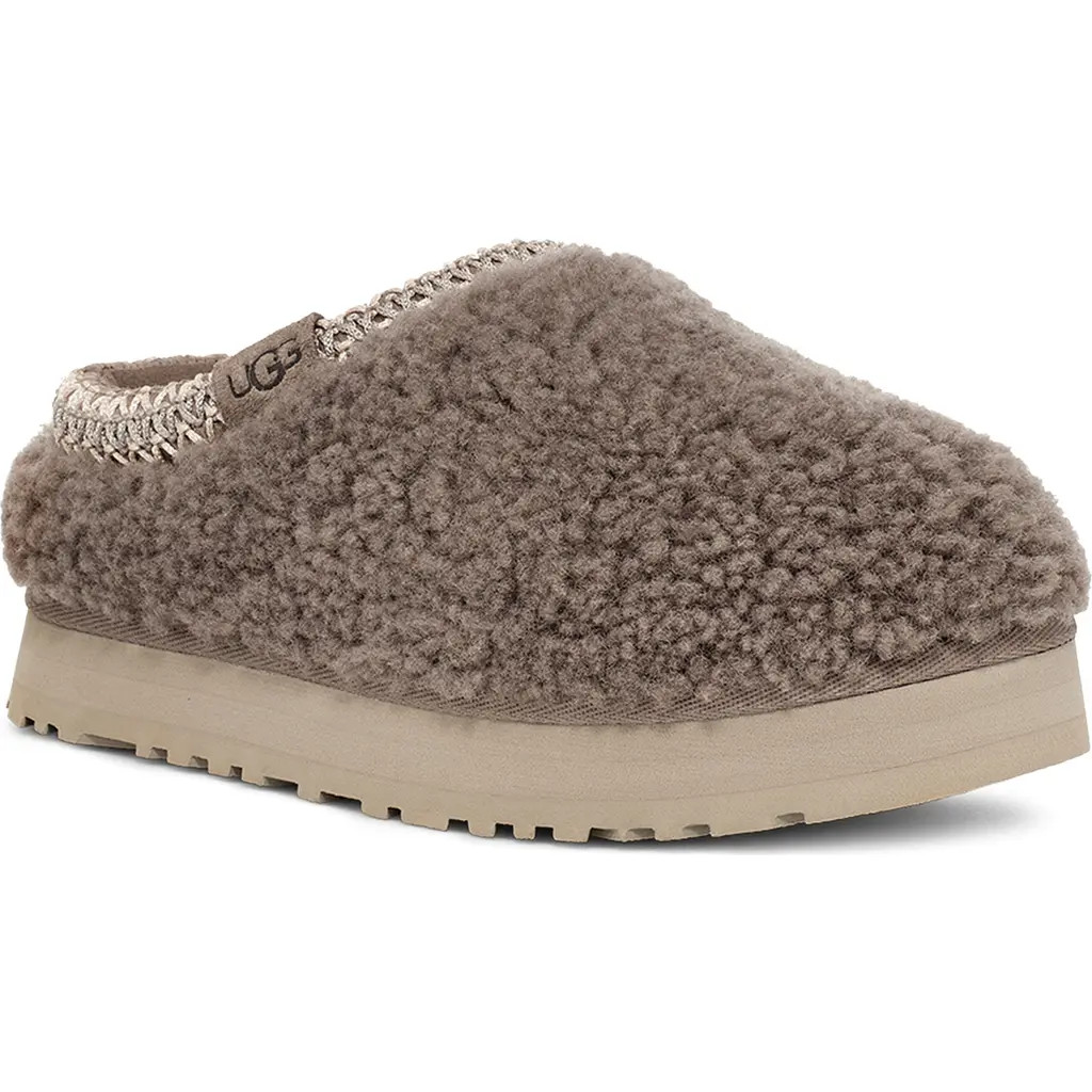 UGG(r) Tazz Maxi Curly Genuine Shearling Slipper in Smoke Plume at Nordstrom, Size 13 M | Nordstrom
