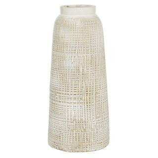 17" White Terracotta Coastal Vase By Ivory And Iris | 17" x 8" x 8" | Michaels® | Michaels Stores