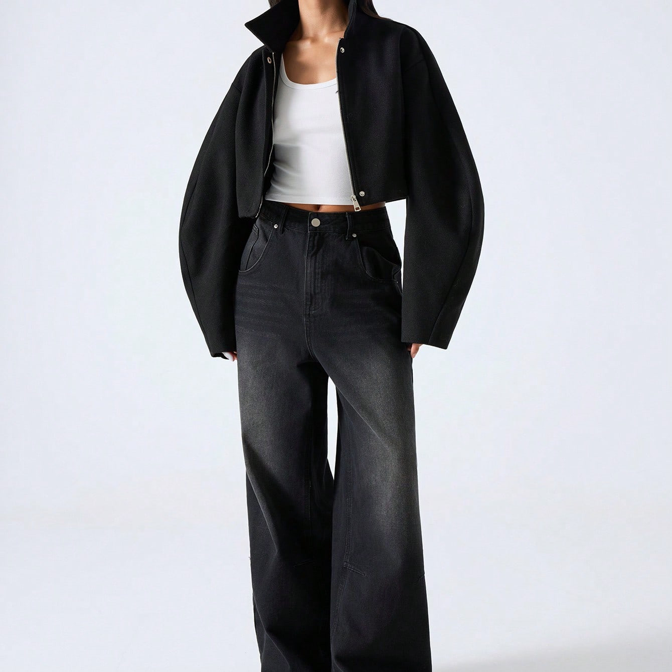 Long sleeve overcoat  | SHEIN
