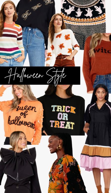 Halloween Style | Fall Fashion | Halloween Sweater | Fall Sweater | Halloween Decor | Trick or Treat | Statement Sweater | Statement Dress | Fall Trends | Halloween Costume | Pink | Orange | Black | Stripes | Witch

#LTKSeasonal #LTKstyletip #LTKHalloween