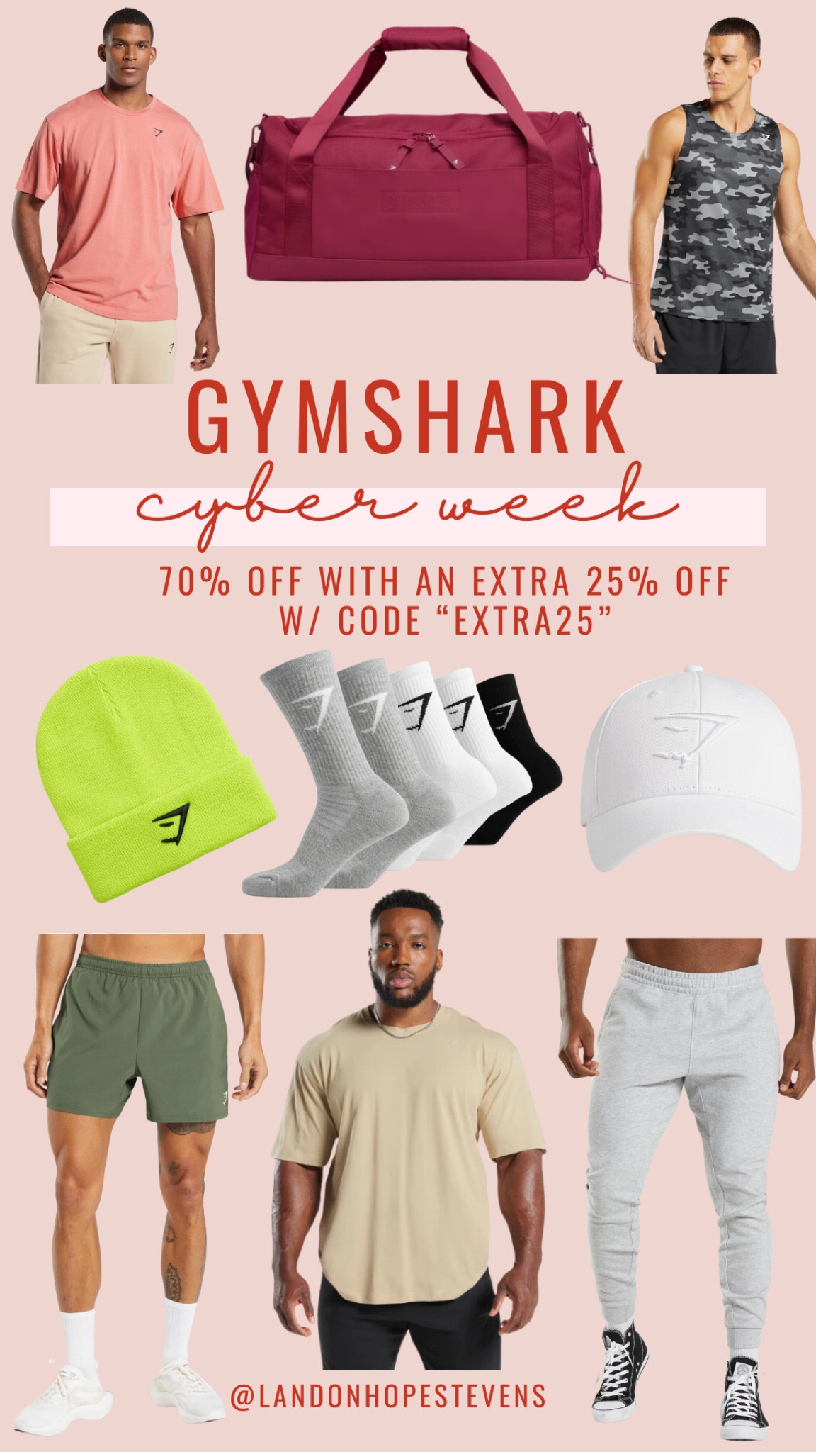 Gymshark Black Friday / Cyber Week sale! 70% off with an extra 25% off using code “EXTRA25” 🫶🏼 I always get my husband and dad gifts from here for Christmas during this sale! 

#LTKGiftGuide #LTKmens #LTKCyberWeek