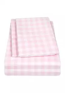 Kids Pink Gingham Pattern Sheet Set | Belk