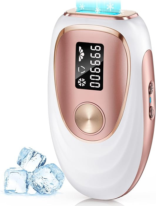 IPL Laser Hair Removal Device for Women & Men - Home 45°F Ice-Cooling Contact for Painless & Lon... | Amazon (US)