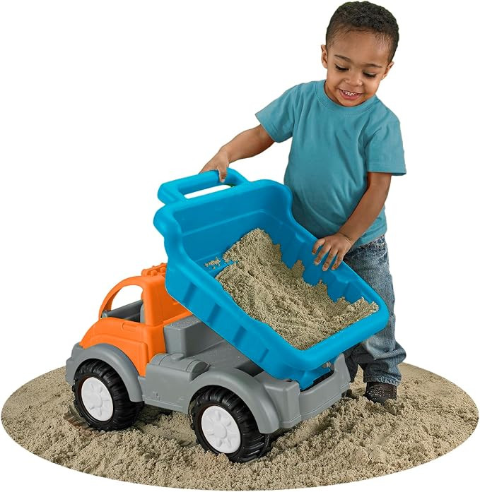American Plastic Toys Kids Gigantic Dump Truck, Made In USA, Tilting Dump Bed, Knobby Wheels, & M... | Amazon (US)