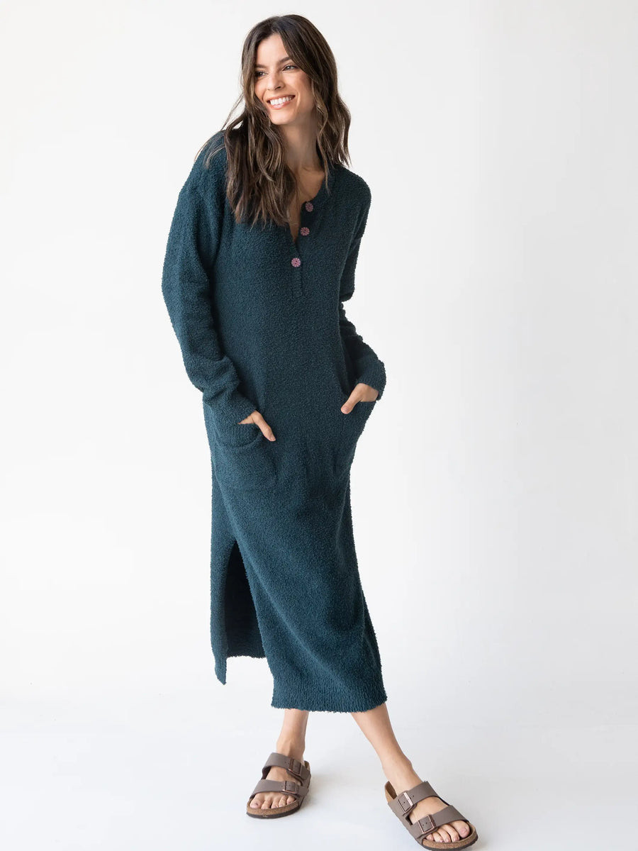 Cozy Up Midi Dress - Dark Teal | Natural Life