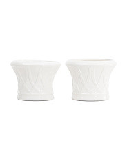 8x6 2pk Hillingdon Tapered Ceramic Cachepots Planters | Marshalls