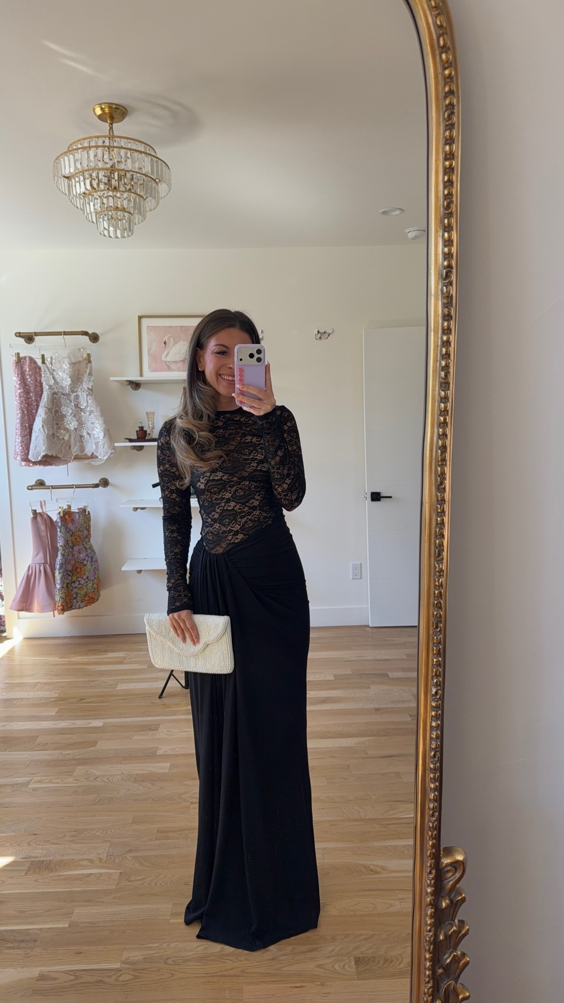 black long-sleeve dress with a sheer lace bodice and a draped, gathered skirt amazon summer to fall formal event and wedding guest dress 💐

I’m 5’4” and wearing my usual small/2 

lulus code: emerson20 (first purchase) 

amazon fashion, amazon dresses, amazon finds, amazon outfit ideas, amazon summer outfits, affordable fashion finds, summer wedding guest dresses, wedding guest dresses, cocktail dresses, semi-formal dresses, black tie wedding guest dresses, destination wedding guest dresses, garden party dresses, wedding guest outfit ideas

#LTKWedding #LTKSeasonal #LTKootd