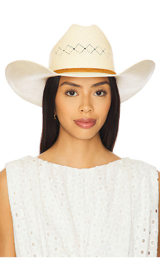 Laredo Panama Straw Cowboy Hat in Catalina Sand | Revolve Clothing (Global)