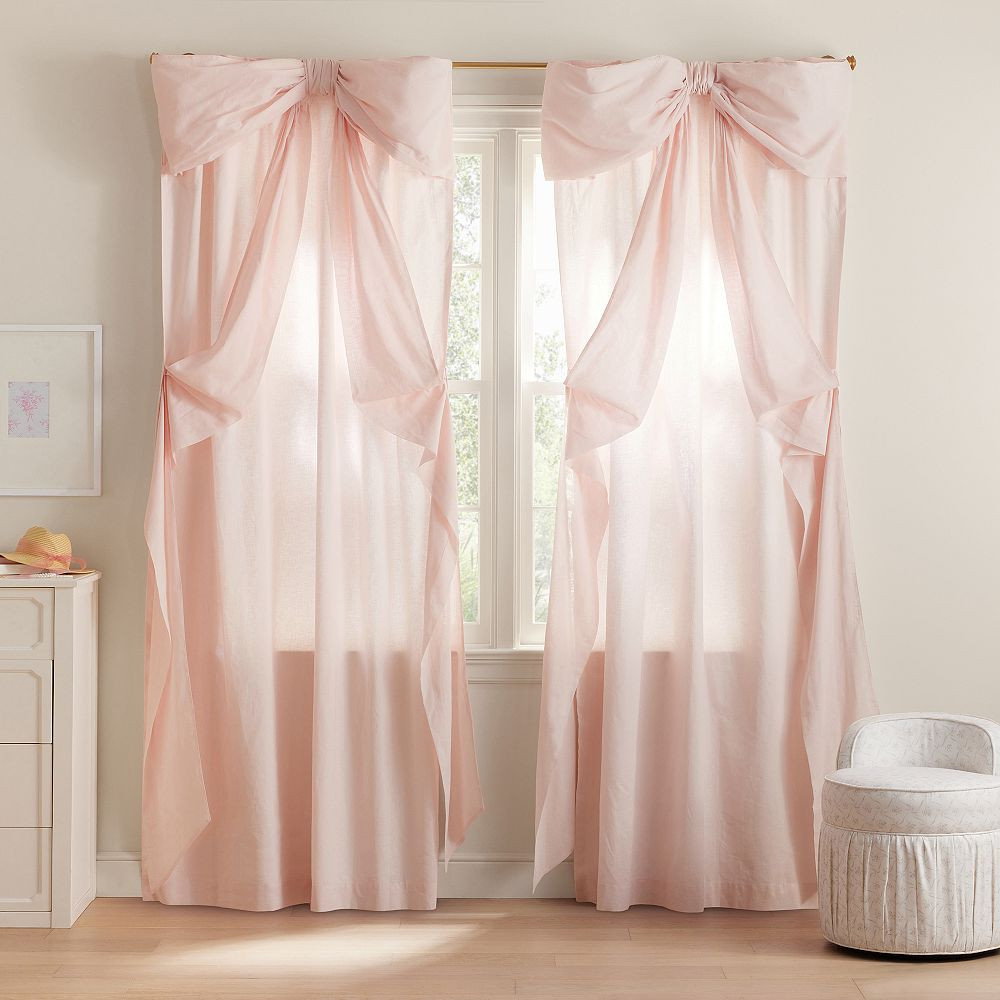 LoveShackFancy Oversized Bow Curtain | Pottery Barn Teen