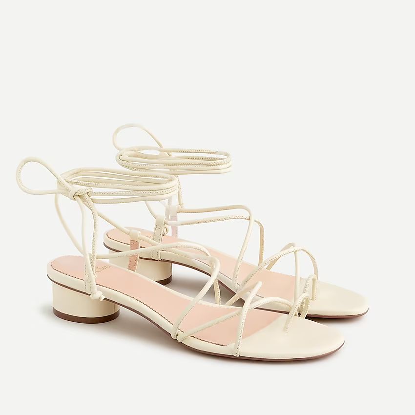 Strappy lace-up sandals with toe ring | J.Crew US