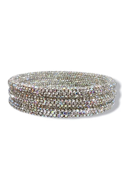 Bright Like A Diamond Clear Abalone Bracelet Set | The Willow Tree
