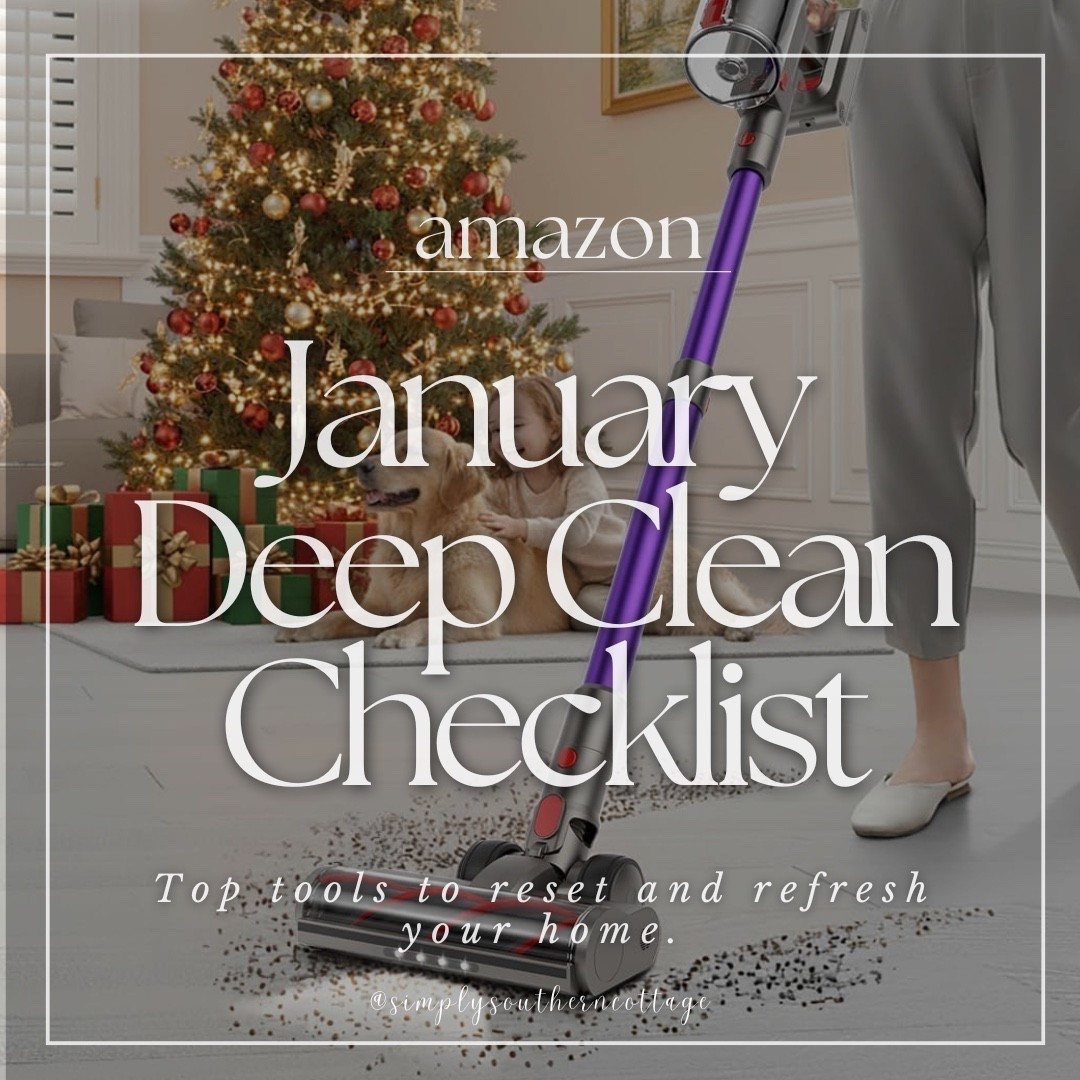 January deep clean checklist from Amazon! Top tools to reset and refresh your home. 


Amazon, Amazon finds, New Year’s resolution, cleaning supplies, Amazon cleaning supplies, the pink stuff, scrub daddy, Bissell little green machine, organization, holiday organization




#LTKOver40 #LTKHoliday