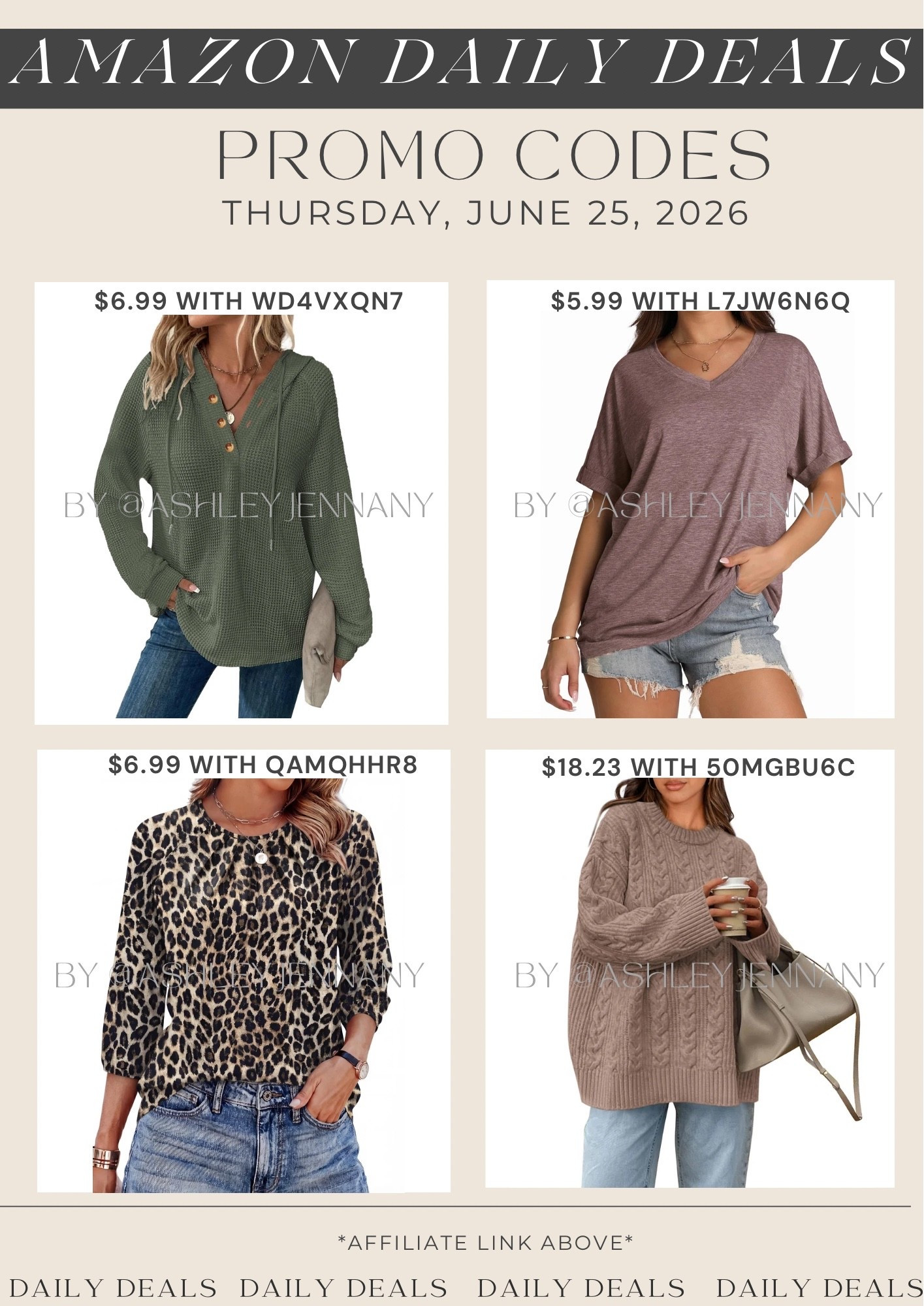 Amazon deals

#LTKSaleAlert #LTKMidsize #LTKootd