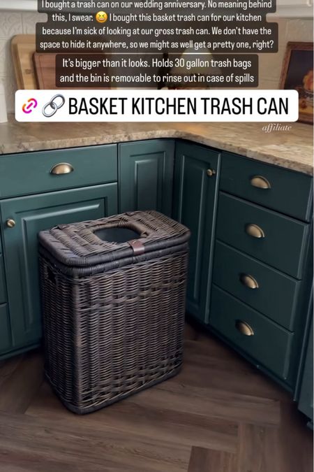 Our trashcan is exposed so we got a pretty one since we have to see it :) 

Amazon find, Amazon home, trash bin, waste bin, kitchen trashcan 



#LTKstyletip #LTKhome