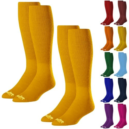 Rawlings Baseball/Softball Socks | 2 Pair | Small | Light Orange | Amazon (US)