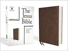 The Jesus Bible, NIV Edition, Leathersoft, Brown, Comfort Print    Imitation Leather – October ... | Amazon (US)