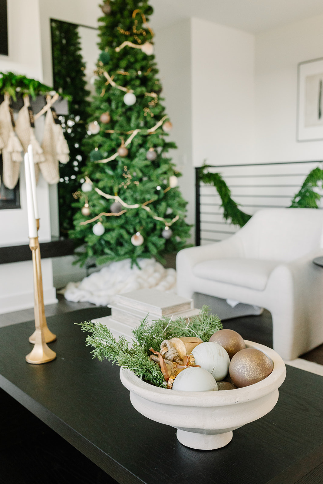 My living room Christmas decor—cozy neutrals, twinkling lights, and all the festive feels 🎄🤍  

 

#LTKHoliday #LTKHome