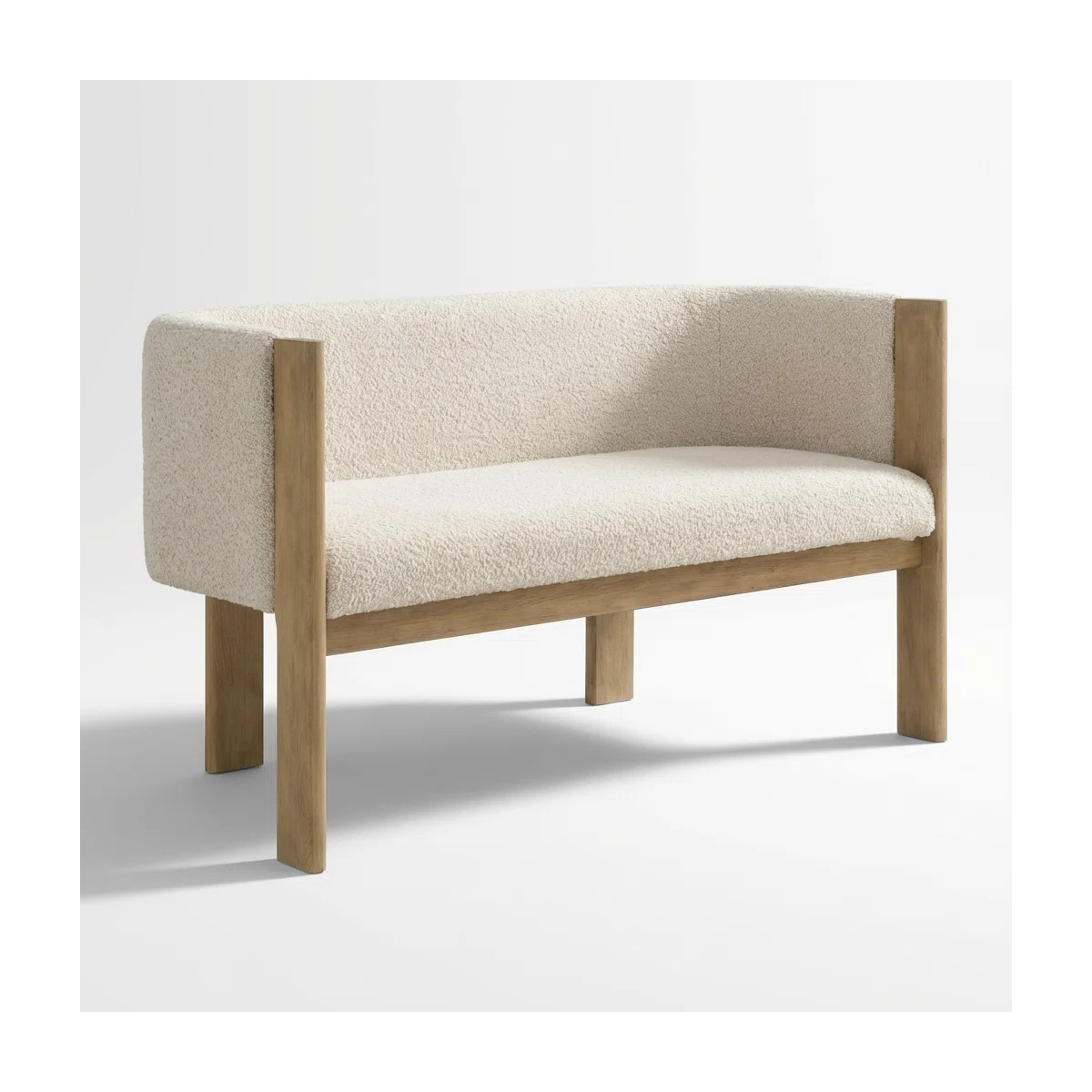 Compact Two-Seater Upholstered Loveseat with Solid Wood Frame and Polyester Fabric | Wayfair North America